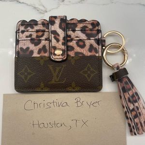 Repurposed LV Wallet w keychain